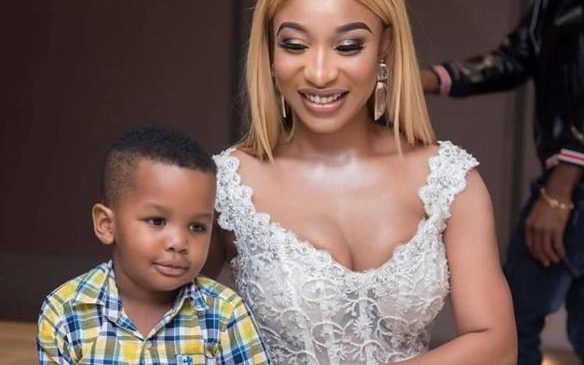 “Go and Get a boyfriend” Tonto Dikeh’s son wants a dad (+video)