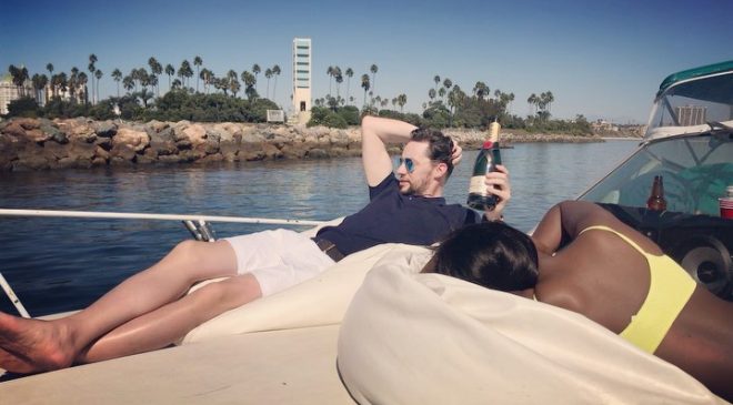 Yvonne Nelson’s ex-boyfriend Jamie Robert chills with new black lady on a yacht