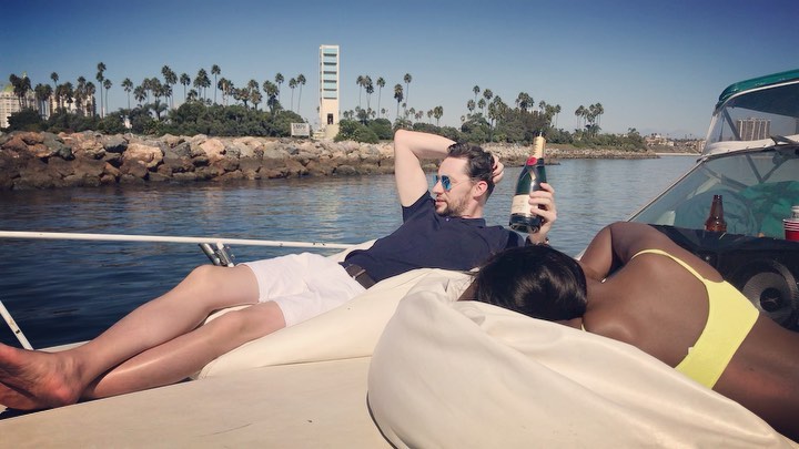 Yvonne Nelson’s ex-boyfriend Jamie Robert chills with new black lady on a yacht