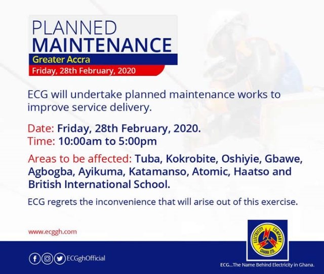 ECG maintenance notice 3