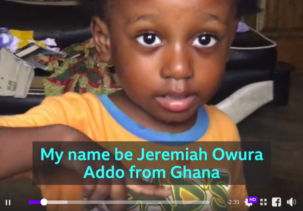 Ghana’s Jeremiah Addo could be world’s smartest two-year-old – BBC Reports (+Video)