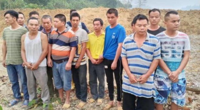 14 Chinese Illegal Miners Grabbed