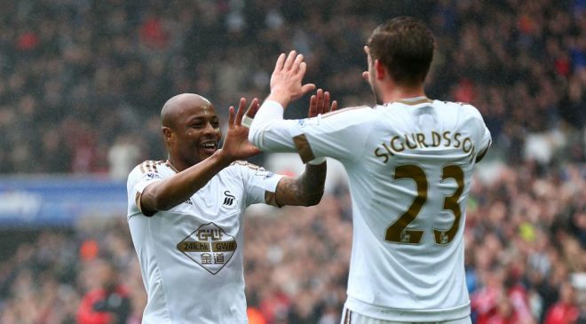 Andre Ayew happy to end Swansea City goal drought