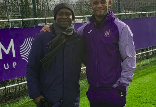 Ghana coach Akonnor links up with Kompany on European tour
