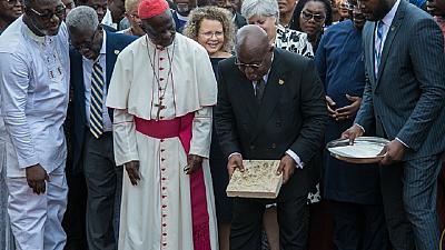 Israeli ambassador presents sacred stone to Akufo-Addo for Nat’l Cathedral foundation