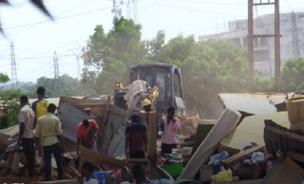 Over 500 Ghanaians displaced as government embarks on a demolition exercise at Dzorwulu