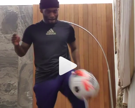 #StayHomeChallenge: “Dont stay at home and do nothing still keep that body moving” – Michael Essien (+Video)