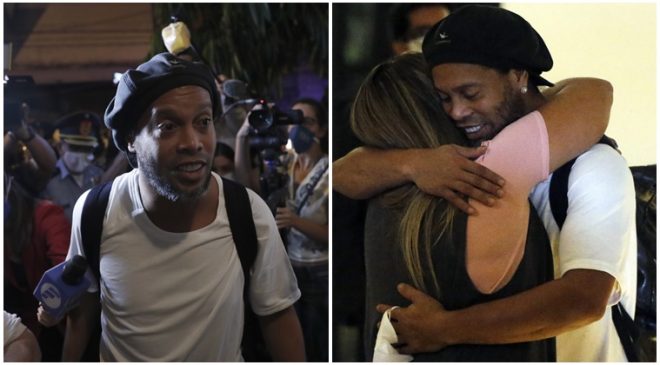 Ronaldinho released from prison and placed under house arrest in luxury hotel