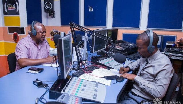 “Rise, speak against Akufo-Addo’s dictatorial radio closures” – Mahama