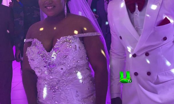 Ghanaian actress, Xandy Kamel, has walked down the aisle with her missing rib (Photos).