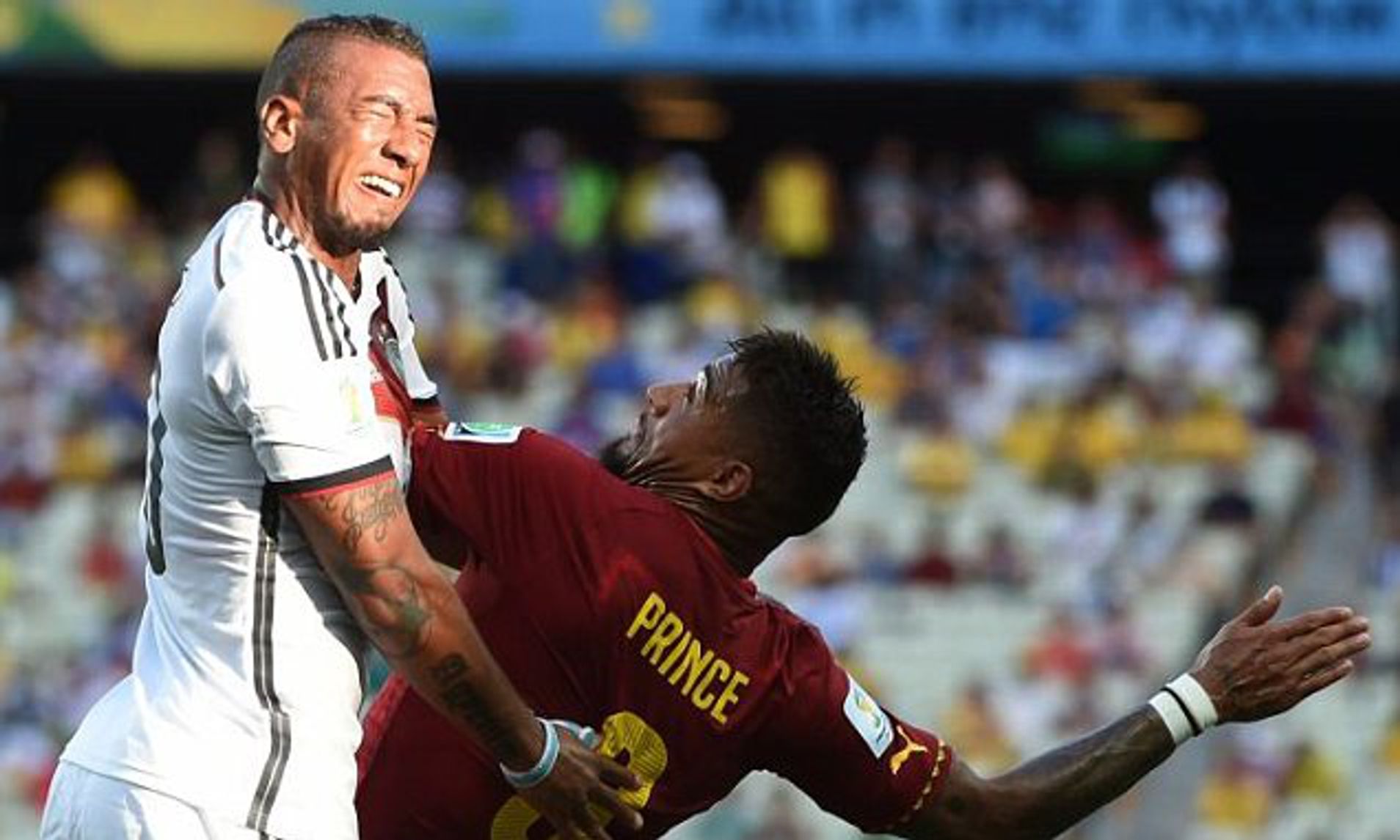 Jerome Boateng admits there was pressure on him playing against KP Boateng at 2010 World Cup