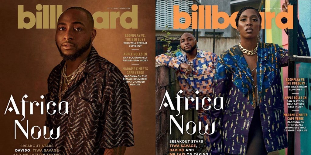 Billboard labels Davido, Tiwa Savage and Mr Eazi ‘breakout stars’ in its latest issue