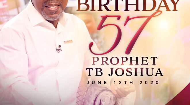 See How Prophet TB Joshua celebrated His 57th birthday With Love  (+Video)