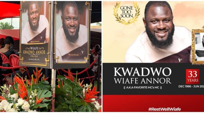 Sorrowful Moments from the 1-week commemoration of the late Kwadwo Annor Wiafe (+Videos)