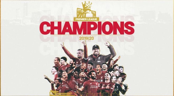 Liverpool win first Premier League title since 1990