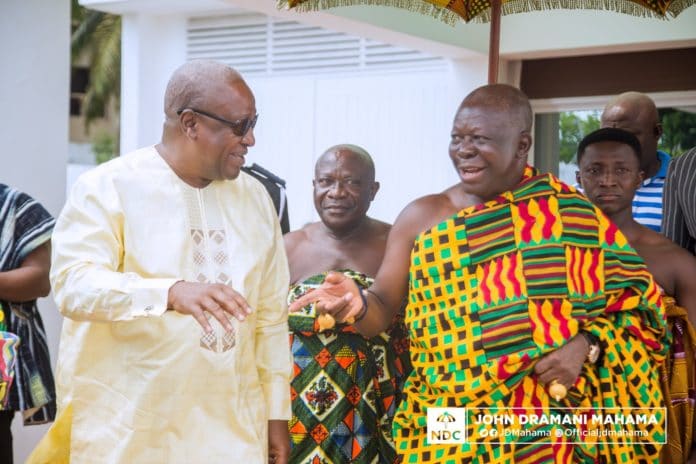 Tell Ghanaians what you intend to do right -Otumfuo challenges Mahama and NDC