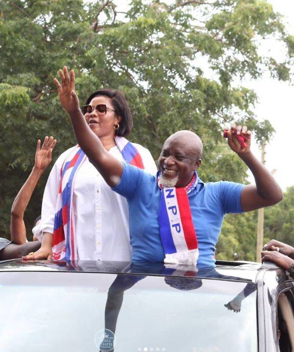 Empress Gifty Osei ditches NDC to join husband to campaign for NPP (WATCH)