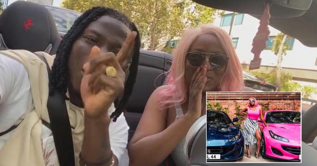 I am a Bhim Native; DJ Cuppy tells Stonbwoy as they hang out in her new Ferrari (WATCH)