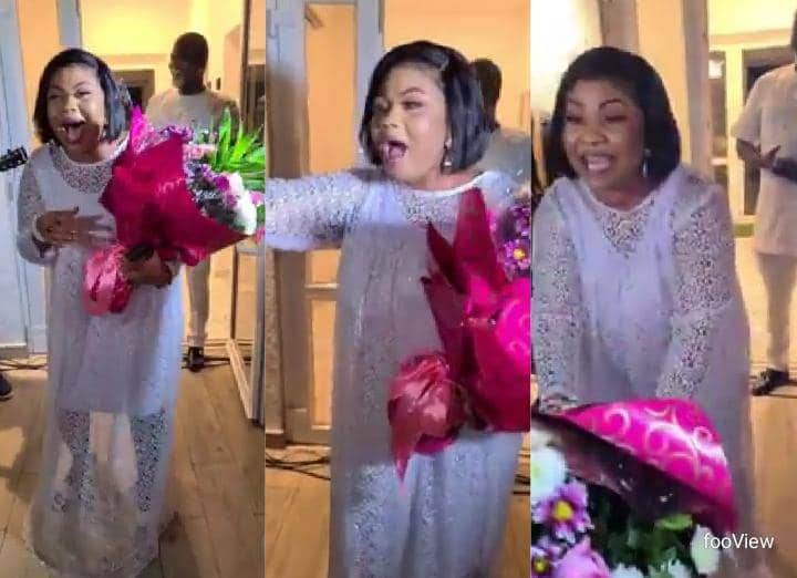 Gifty Osei cries uncontrollably as family and friends surprise her on her birthday