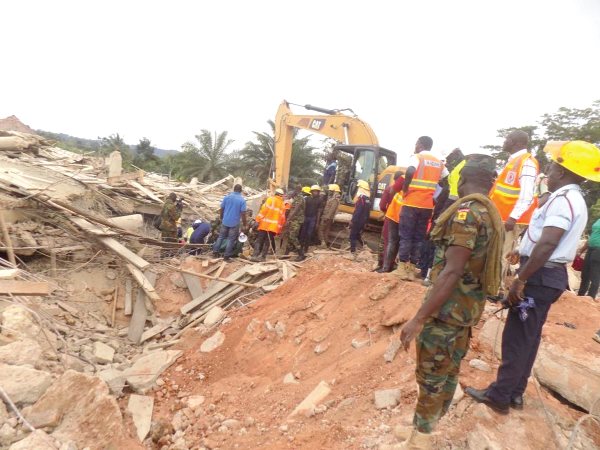 20 bodies pulled from Church of Prosperity building collapse