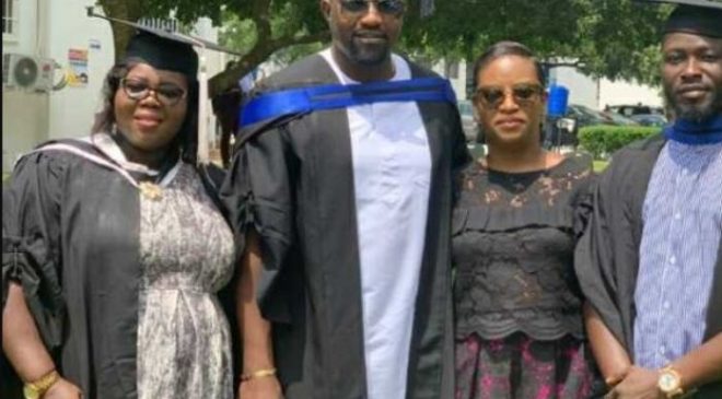 John Dumelo graduates from GIMPA with degree in Public Administration