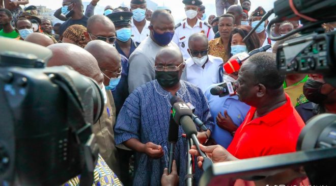 Kantamanto traders hail Bawumia for providing them with a temporal place