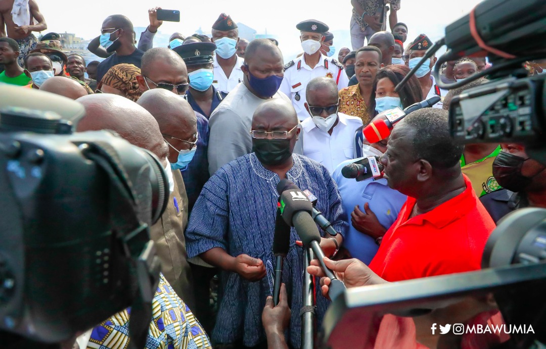 Kantamanto traders hail Bawumia for providing them with a temporal place