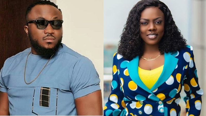 Nana Aba Anamoah blasts DKB for making a silly joke about her forehead