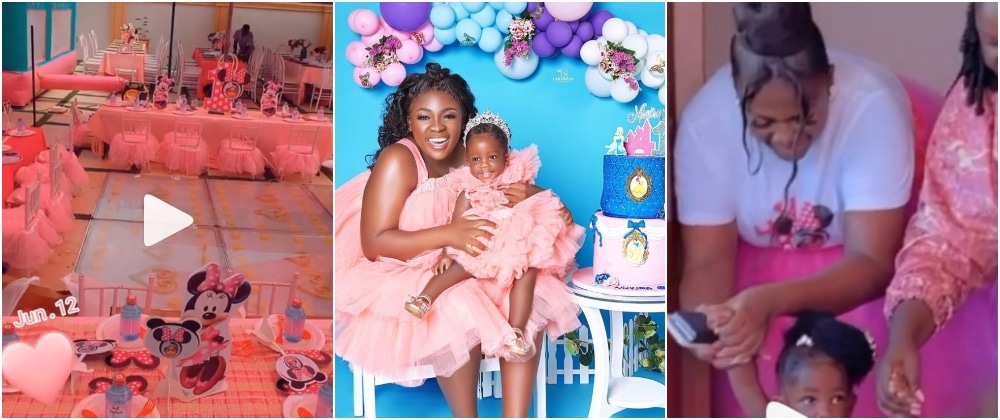Tracy Boakye celebrates 1st birthday of her Daughter, Nhyira with a Lavish B’day Party[+Video]