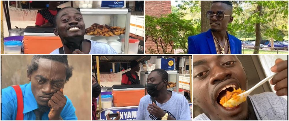 ‘Aww The Country Hard’ – Fans React as Actor Lilwin Is Spotted Buying ‘Gob3’ in Town [+Video]