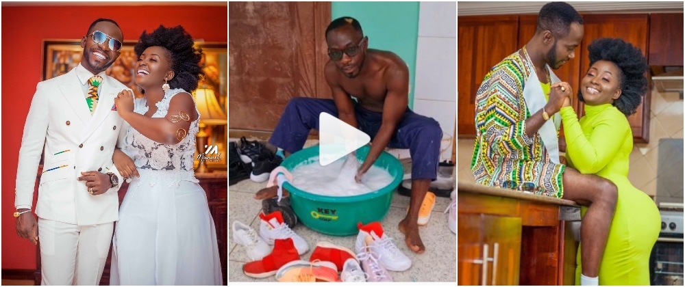 It’s been 26 or even more Years Since I Last Washed Clothes; Okyeame Kwame Lauds women as he tried washing [+Video]