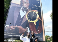 Caveman makes dream come true; Puts Fred Amugi on a billboard