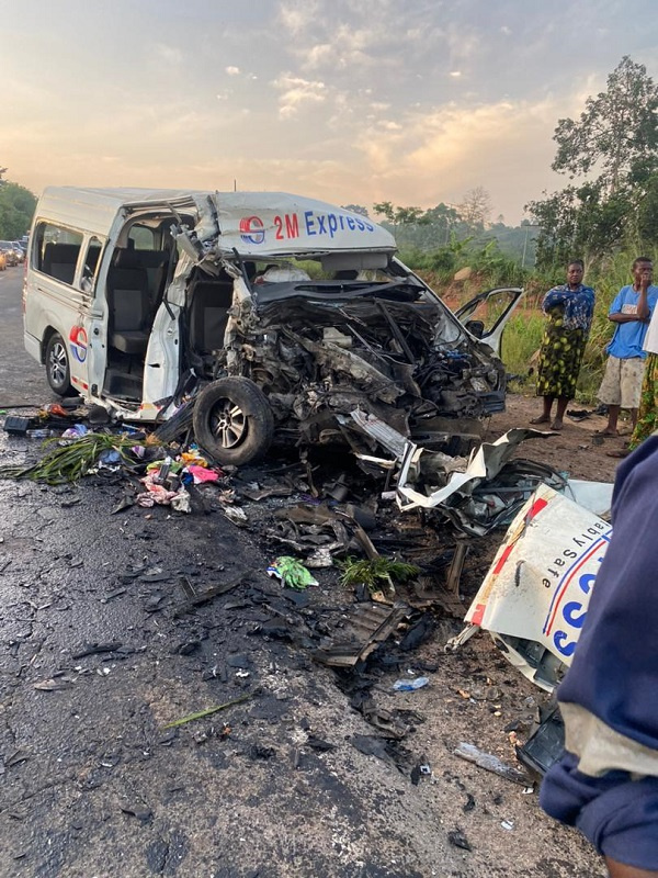 Accident: 9 dead after two buses collide near Bunso