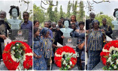 Video: Ebony Reigns’ family commemorates the 6th anniversary at the resting place of the departed singer in Accra.
