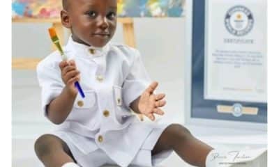 Brushes & Records: One-Year-Old Ghanaian Painter Officially a Guinness World Record Holder