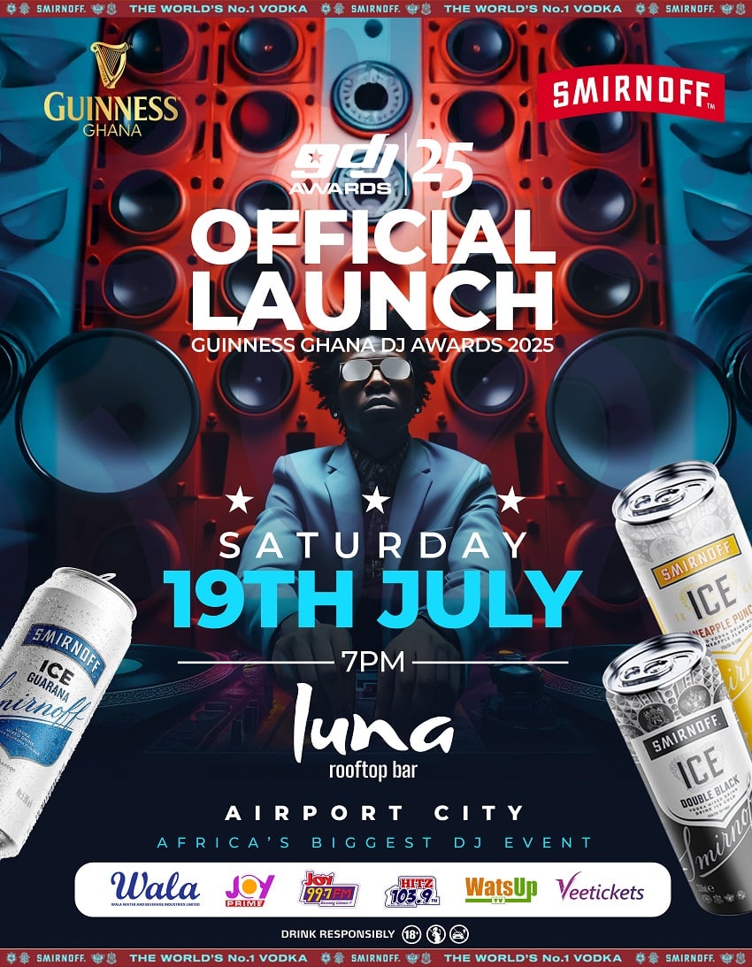 13th Annual Guinness Ghana DJ Awards Powered by Smirnoff Set for Official Launch on July 19
